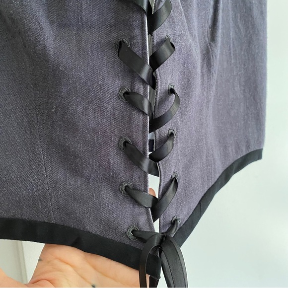 Handmade Linen Corset Vest - Picture 3 of 5
